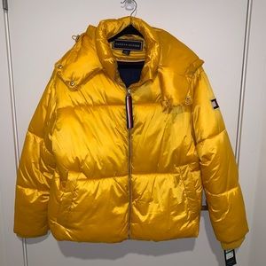 NWT Tommy Hilfiger golden yellow puffy bomber